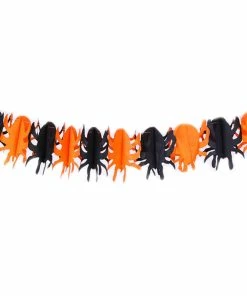 Lavender's Whispering Store Halloween Decorations Spider Pumpkin Scary Witch Garland Halloween Paper Haunted House Prop Useful