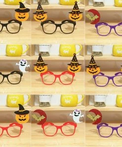 Exquisite Products For The Homedesign Store Spoof Props Pumpkin Kids Creative Party Decoration Festival Supplies Glasses Frame Bat Halloween 2019 New 1PC Children
