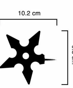 Celeste Store Stainless Steel Ninja Star Wall Hanger Coat Decorative Hook Creative Darts Decorative Hooks For Clothes Hangers Wall Hook Trending