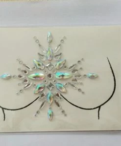 The American Store Halloween Temporary Tekashi69 Tattoos Sticker Temporary Tattoo Face Chest Jewel Crystal Gems Festival Party Makeup Stickers