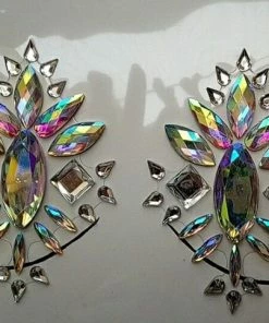 The American Store Halloween Temporary Tekashi69 Tattoos Sticker Temporary Tattoo Face Chest Jewel Crystal Gems Festival Party Makeup Stickers