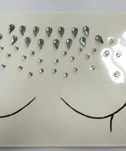 The American Store Halloween Temporary Tekashi69 Tattoos Sticker Temporary Tattoo Face Chest Jewel Crystal Gems Festival Party Makeup Stickers