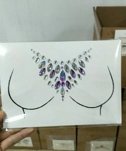 The American Store Halloween Temporary Tekashi69 Tattoos Sticker Temporary Tattoo Face Chest Jewel Crystal Gems Festival Party Makeup Stickers