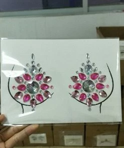 The American Store Halloween Temporary Tekashi69 Tattoos Sticker Temporary Tattoo Face Chest Jewel Crystal Gems Festival Party Makeup Stickers