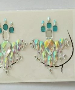 The American Store Halloween Temporary Tekashi69 Tattoos Sticker Temporary Tattoo Face Chest Jewel Crystal Gems Festival Party Makeup Stickers