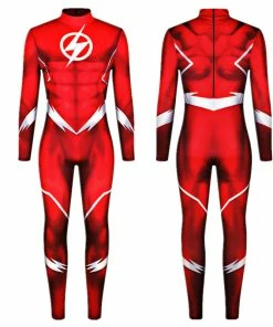 The American Store Superheroes Mens Costumes Superhero The Flash Green Lantern Jumpsuit Cosplay Costume Bodysuit Zentai Suit Halloween