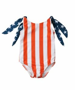 Onlineamericanstore TELOTUNY Girls Swimsuit Cotton 4th Of July Stars Striped Bikini Swimwear Bathing Suit 2019 Summer Toddler Baby Swimwear 19L0423