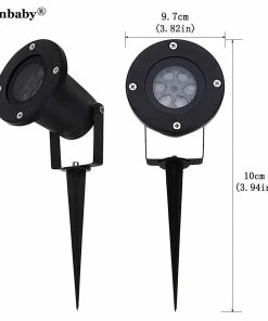 Tanbaby 2nd. Store Tanbaby Laser Projector Waterproof Moving Snow Snowflake Laser SpotLight Christmas New Year LED Stage Party Light Garden DJ DMX