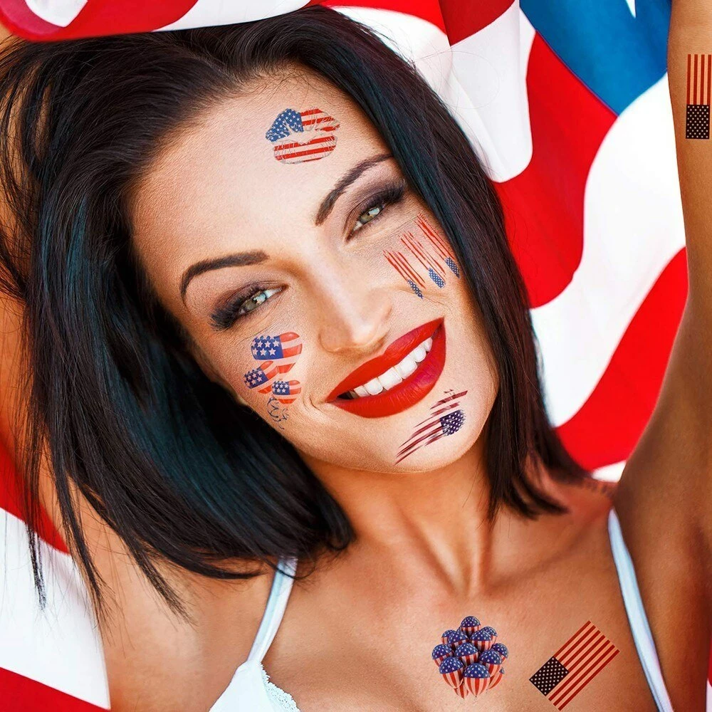 The American Store Tattoo Stickers US Country Flag Tattoo Stickers Body Face Art Tattoo Decals For National Day Independence Day 4th Of July 11 The American Store Tattoo Stickers US Country Flag Tattoo Stickers Body Face Art Tattoo Decals For National Day Independence Day 4th Of July