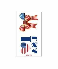 The American Store Tattoo Stickers US Country Flag Tattoo Stickers Body Face Art Tattoo Decals For National Day Independence Day 4th Of July