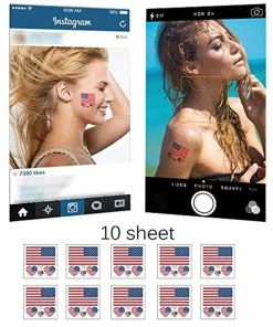 The American Store Tattoo Stickers US Country Flag Tattoo Stickers Body Face Art Tattoo Decals For National Day Independence Day 4th Of July 25 The American Store Tattoo Stickers US Country Flag Tattoo Stickers Body Face Art Tattoo Decals For National Day Independence Day 4th Of July