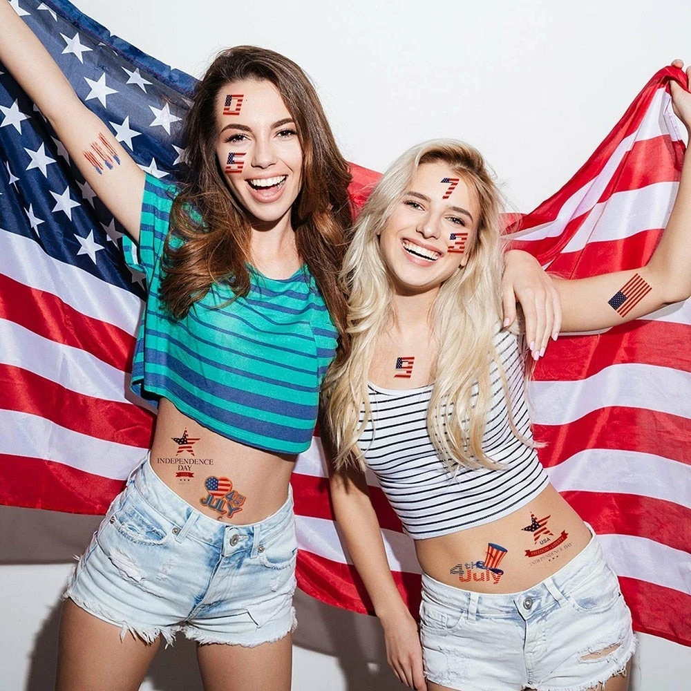 The American Store Tattoo Stickers US Country Flag Tattoo Stickers Body Face Art Tattoo Decals For National Day Independence Day 4th Of July 10 The American Store Tattoo Stickers US Country Flag Tattoo Stickers Body Face Art Tattoo Decals For National Day Independence Day 4th Of July