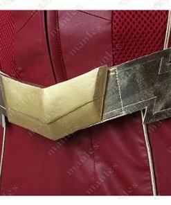 The American Store Superheroes Mens Costumes The Flash Season 4 Cosplay Barry Allen Costume Dc Comics Jacket Superhero Outfit Halloween Mask Adult Men Custom Made Leather