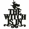 LoveFaith Store The Witch Is In Halloween Hanging Sign Door Hanging Halloween Decoration 1 LoveFaith Store The Witch Is In Halloween Hanging Sign Door Hanging Halloween Decoration