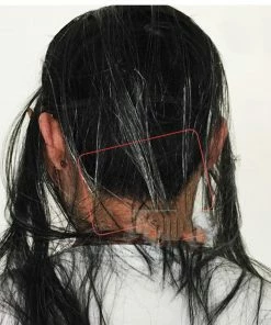 WZF Daily Goods Store Tricky Latex Full Face Red Eyes Long Hair Wig Mask Halloween Toothy Zombie Cosplay Horror Masks HQ Halloween Mask