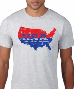 Onlineamericanstore USA Distress T-Shirt Fourth 4th Of July Party Patriotic United States Vintage