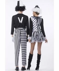Umorden Official Store Couple Halloween Costume Umorden Carnival Party Halloween Circus Clown Costumes Men Mad Hatter Costume Women Adult Magician Cosplay Fancy Dress Couple
