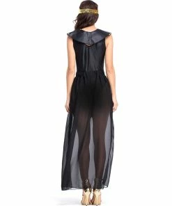 Umorden Official Store Umorden Carnival Party Halloween Egyptian Cleopatra Costume Women Adult Egypt Queen Cosplay Costumes Sexy Golden Fancy Dress Halloween Women Costumes
