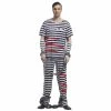 Umorden Official Store Umorden Carnival Party Halloween Prisoner Costumes Men Women Couple Adult Violent Prisoner Cosplay Fancy Dresses Set