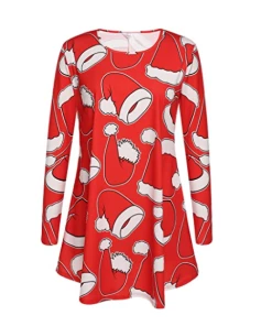 7cm Store 2018 Autumn Women Christmas Dress 5XL Plus Size New Year Festival Large Size Long Sleeve Tree Casual Vintage Winter Dress Ladies Christmas Women Clothing