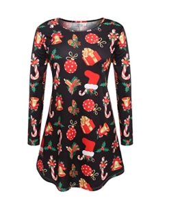 7cm Store 2018 Autumn Women Christmas Dress 5XL Plus Size New Year Festival Large Size Long Sleeve Tree Casual Vintage Winter Dress Ladies Christmas Women Clothing