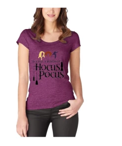 The American Store Casual Print Womens Letter T-shirts It's Just A Bunch Of Hocus Pocus Tee Top Tee Shirt Women Halloween Pumpkin Tshirt T Tops
