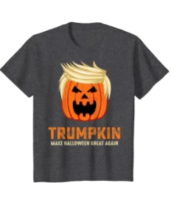 Online American Store Halloween Trumpkin Funny T-Shirt, Gift For This Halloween, Men And Women Tshirts, Kids Tshirt Halloween Clothing