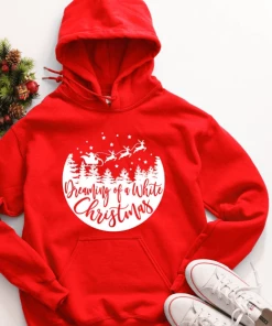 The American Store Christmas Sweater 2020 Winter Santa Claus Printed Hooded Outfits Christmas Family Collection