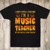 QLDesignBoutique Coolest Halloween T Shirt, I'm A Music Teacher T Shirt