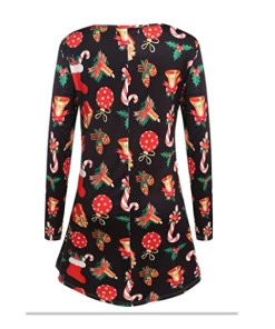 Zan Apparel Store CALOFE 2018 Autumn Women Christmas Dress 5XL Plus Size New Year Festival Large Size Long Sleeve Tree Casual Vintage Winter Dress Christmas Women Clothing