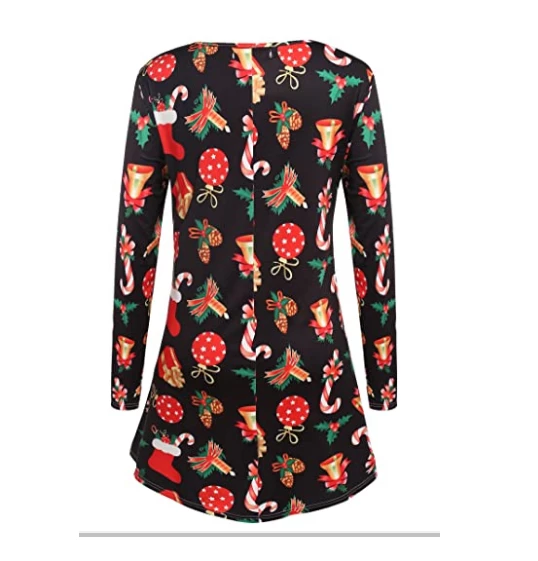 Zan Apparel Store CALOFE 2018 Autumn Women Christmas Dress 5XL Plus Size New Year Festival Large Size Long Sleeve Tree Casual Vintage Winter Dress Christmas Women Clothing 4 Zan Apparel Store CALOFE 2018 Autumn Women Christmas Dress 5XL Plus Size New Year Festival Large Size Long Sleeve Tree Casual Vintage Winter Dress Christmas Women Clothing