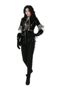 The American Store Yennefer Highly Detailed Cosplay Costume With Skirt From The Witcher 3: Wild Hunt, Yennefer Of Vengerberg Video Game Witch Halloween Costume