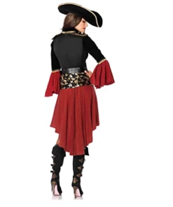 Commodities Wholesale Halloween Women Costumes Pirate Costumes Fancy Carnival Performance Sexy Adult Halloween Costume Dress High Quality Captain Party Women Cosplay
