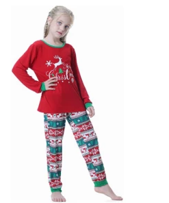 The American Store Christmas Kids Clothing Baby Boy Girls Cute Christmas Baby Clothes Sets Classic Snow Printing Xmas Sleepwear Pajama Sets Xmas Gift