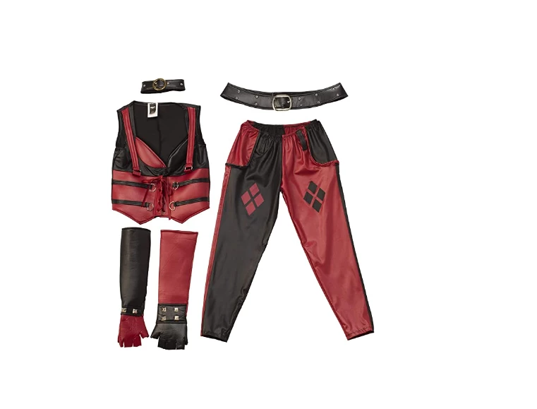 The American Store Harley Quinn Cosplay Costume, Joker Girl, Batman, DC Comics, Arkham Knight, Halloween Costume 4 The American Store Harley Quinn Cosplay Costume, Joker Girl, Batman, DC Comics, Arkham Knight, Halloween Costume