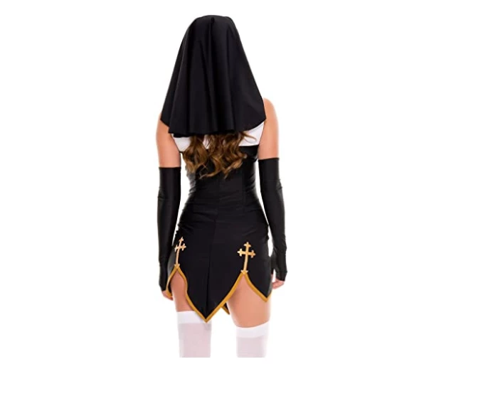 Hai Cospl Store Easter Sexy Nun Costume Adult Women Halloween Cosplay Fancy Girl Sister Party With Stockings Hoodie Halloween Women Costumes 4 Hai Cospl Store Easter Sexy Nun Costume Adult Women Halloween Cosplay Fancy Girl Sister Party With Stockings Hoodie Halloween Women Costumes