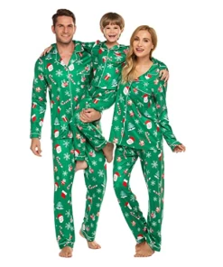 The American Store Xmas Family Kids Adult Matching Christmas Pajamas Pjs Set Hooded Reindeer Print Jumpsuit Fashion Casual Outfit Nightwear Gifts Christmas Family Collection