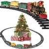 Online American Store New Christmas Train Painted Wood With Santa/bear Xmas Kid Toys Gift Ornament Navidad Christmas Decoration For Home New Year Gift