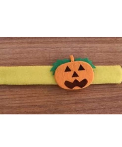 Shop2841004 Store 10 Chrismas Patted Circle Clap Ring Halloween Kids Masquerade Party Performance Pumpkin Witch Ghost Bat Bracelet Ornament Gifts Halloween Kids Clothing