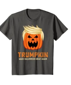Online American Store Halloween Trumpkin Funny T-Shirt, Gift For This Halloween, Men And Women Tshirts, Kids Tshirt Halloween Clothing