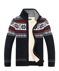 UNPADUPE Official Store Sweater Men 2018 Brand Concise Deer Christmas Sweater Coat Cardigan Male Printing Slim Mens Cardigan Sweater Coat Man Cardigan