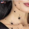 Onlineamericanstore Halloween Prop Halloween Spider Tattoos For Halloween Party Costumes & Decorations - Halloween Temporary Tattoos & Bag Fillers