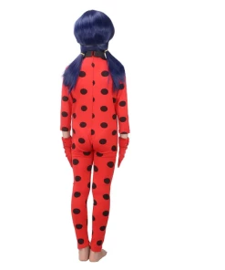 DAN'S Store Ladybug Kids Costumes Girls Women Children Girl Ladybug Girl Halloween Fancy Dress With Glasses And Bags Halloween Women Costumes