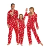 The American Store Xmas Family Kids Adult Matching Christmas Pajamas Pjs Set Hooded Reindeer Print Jumpsuit Fashion Casual Outfit Nightwear Gifts Christmas Family Collection