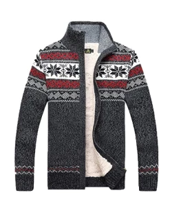 UNPADUPE Official Store Sweater Men 2018 Brand Concise Deer Christmas Sweater Coat Cardigan Male Printing Slim Mens Cardigan Sweater Coat Man Cardigan