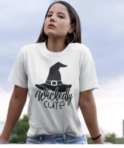 SHYUTEE Store Halloween Women Clothing WITCH POWER Pink T-Shirt Women Funny Tshirt Halloween Tees Fashion Clothes Short Sleeve O-neck T Shirt Tops