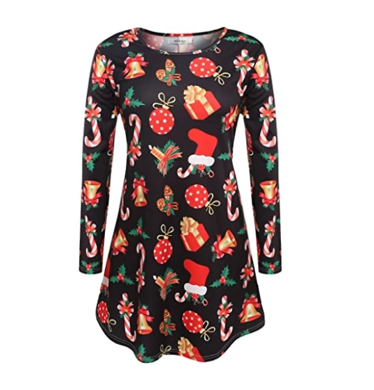 Zan Apparel Store CALOFE 2018 Autumn Women Christmas Dress 5XL Plus Size New Year Festival Large Size Long Sleeve Tree Casual Vintage Winter Dress Christmas Women Clothing 3 Zan Apparel Store CALOFE 2018 Autumn Women Christmas Dress 5XL Plus Size New Year Festival Large Size Long Sleeve Tree Casual Vintage Winter Dress Christmas Women Clothing