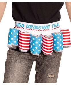The American Store USA Americana Themed Beverage Holder Beer Belt Drink Holder Clothing Accessories 15 The American Store USA Americana Themed Beverage Holder Beer Belt Drink Holder Clothing Accessories