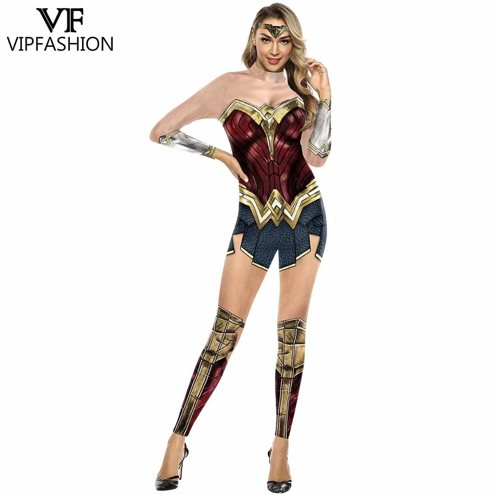Vipfashion Store VIP FASHION Wonder Women Girl Costume Cosplay Bodysuit X-Men Team Super Hero Marvel Printed Halloween Costumes For Women Superheroes Women Costumes 8 Vipfashion Store VIP FASHION Wonder Women Girl Costume Cosplay Bodysuit X-Men Team Super Hero Marvel Printed Halloween Costumes For Women Superheroes Women Costumes