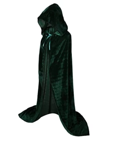 Shop4496038 Store Halloween Costumes For Women Men Fancy Cloak Velvet Hooded Adult Witch Long Purple Green Red Black Halloween Cloaks Hood Capes